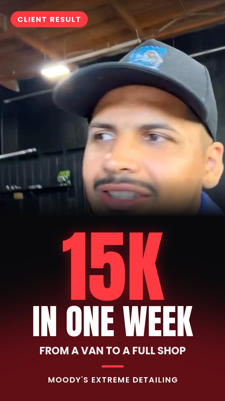 Moody's shop tour: 15K in one week